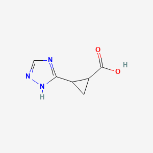 2-(1H-1,2,4-triazol-3-yl)cyclopropane-1-carboxylic acid