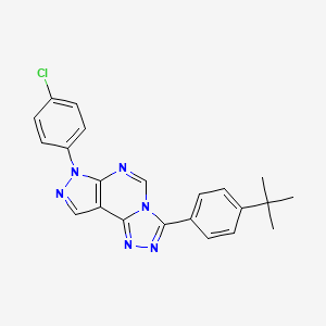 3-(4-tert-butylphenyl)-7-(4-chlorophenyl)-7H-pyrazolo[4,3-e][1,2,4]triazolo[4,3-c]pyrimidine