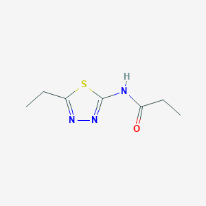 N-(5-ethyl-1,3,4-thiadiazol-2-yl)propanamide