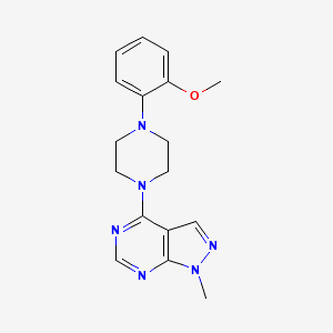 4-[4-(2-methoxyphenyl)piperazin-1-yl]-1-methyl-1H-pyrazolo[3,4-d]pyrimidine