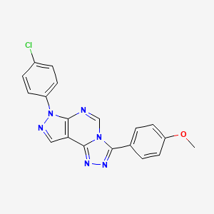 7-(4-chlorophenyl)-3-(4-methoxyphenyl)-7H-pyrazolo[4,3-e][1,2,4]triazolo[4,3-c]pyrimidine