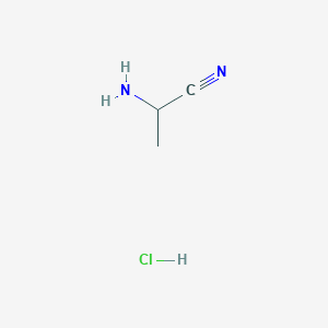 molecular formula C3H7ClN2 B122081 2-氨基丙腈盐酸盐 CAS No. 72187-91-8