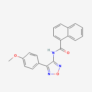 N-[4-(4-methoxyphenyl)-1,2,5-oxadiazol-3-yl]naphthalene-1-carboxamide