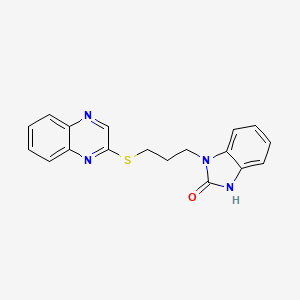 1-[3-(quinoxalin-2-ylsulfanyl)propyl]-1,3-dihydro-2H-benzimidazol-2-one