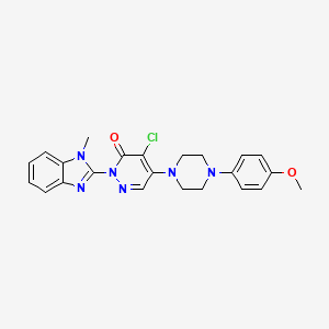 4-chloro-5-[4-(4-methoxyphenyl)piperazin-1-yl]-2-(1-methyl-1H-benzimidazol-2-yl)pyridazin-3(2H)-one