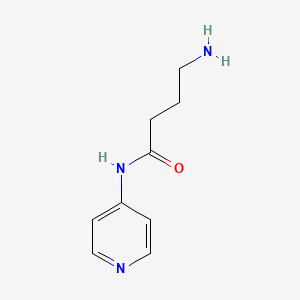 molecular formula C9H13N3O B12208162 4-amino-N-(pyridin-4-yl)butanamide 