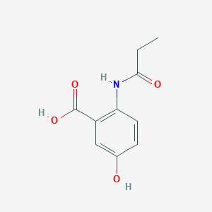 molecular formula C10H11NO4 B12208227 5-Hydroxy-2-(propanoylamino)benzoic acid 