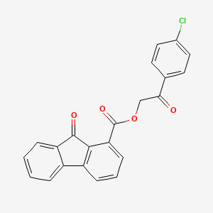 2-(4-Chlorophenyl)-2-oxoethyl 9-oxofluorenecarboxylate