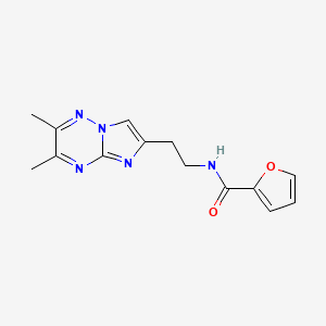 N-[2-(2,3-dimethylimidazo[1,2-b][1,2,4]triazin-6-yl)ethyl]furan-2-carboxamide