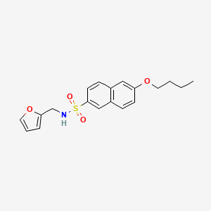 6-butoxy-N-(2-furylmethyl)-2-naphthalenesulfonamide