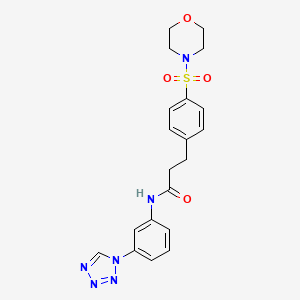 3-[4-(morpholin-4-ylsulfonyl)phenyl]-N-[3-(1H-tetrazol-1-yl)phenyl]propanamide