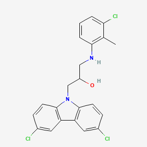 1-(3-Chloro-2-methyl-phenylamino)-3-(3,6-dichloro-carbazol-9-yl)-propan-2-ol