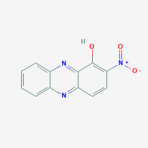 molecular formula C12H7N3O3 B12208315 2-Nitrophenazin-1-OL CAS No. 27447-81-0