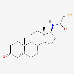 molecular formula C21H30BrNO2 B1220833 17beta-Bromoacetylamino-4-androsten-3-one CAS No. 79862-68-3