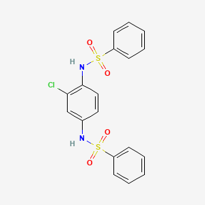 N-[4-(benzenesulfonamido)-2-chloro-phenyl]benzenesulfonamide