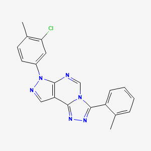 7-(3-chloro-4-methylphenyl)-3-(2-methylphenyl)-7H-pyrazolo[4,3-e][1,2,4]triazolo[4,3-c]pyrimidine