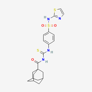 adamantanyl-N-[({4-[(1,3-thiazol-2-ylamino)sulfonyl]phenyl}amino)thioxomethyl] carboxamide