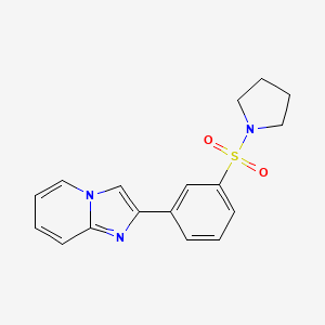 2-[3-(Pyrrolidin-1-ylsulfonyl)phenyl]imidazo[1,2-a]pyridine