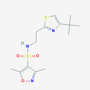 N-[2-(4-tert-butyl-1,3-thiazol-2-yl)ethyl]-3,5-dimethyl-1,2-oxazole-4-sulfonamide