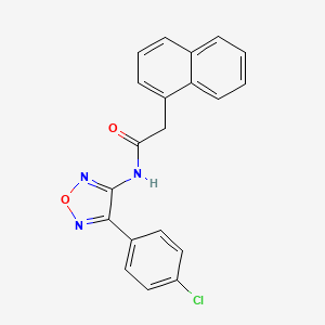 N-[4-(4-chlorophenyl)-1,2,5-oxadiazol-3-yl]-2-(naphthalen-1-yl)acetamide