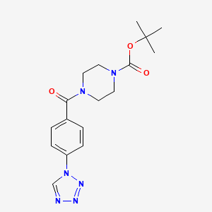 tert-butyl 4-{[4-(1H-tetrazol-1-yl)phenyl]carbonyl}piperazine-1-carboxylate