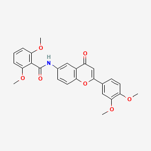 N-(2-(3,4-dimethoxyphenyl)-4-oxo-4H-chromen-6-yl)-2,6-dimethoxybenzamide