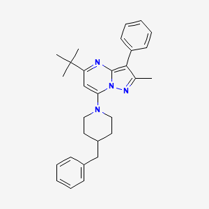 7-(4-Benzylpiperidin-1-yl)-5-tert-butyl-2-methyl-3-phenylpyrazolo[1,5-a]pyrimidine