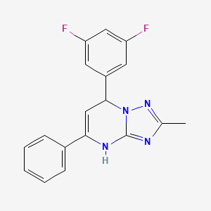 7-(3,5-Difluorophenyl)-2-methyl-5-phenyl-4,7-dihydro[1,2,4]triazolo[1,5-a]pyrimidine