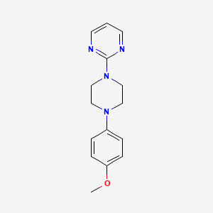 molecular formula C15H18N4O B1220860 2-[4-(4-Methoxyphenyl)-1-piperazinyl]pyrimidine CAS No. 3601-86-3