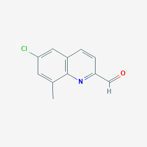 6-Chloro-8-methylquinoline-2-carbaldehyde