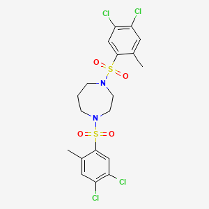 1,4-Bis(4,5-dichloro-2-methylbenzenesulfonyl)-1,4-diazepane