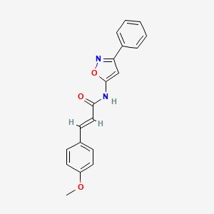 (2E)-3-(4-methoxyphenyl)-N-(3-phenyl-1,2-oxazol-5-yl)prop-2-enamide