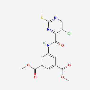 Dimethyl 5-({[5-chloro-2-(methylsulfanyl)pyrimidin-4-yl]carbonyl}amino)benzene-1,3-dicarboxylate