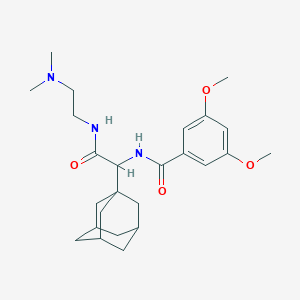 2-(adamantan-1-yl)-2-[(3,5-dimethoxyphenyl)formamido]-N-[2-(dimethylamino)ethyl]acetamide