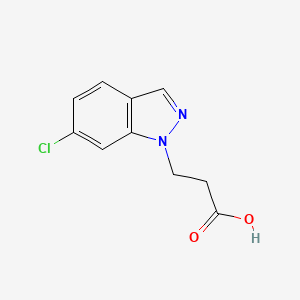 molecular formula C10H9ClN2O2 B12208743 1H-Indazole-1-propanoic acid, 6-chloro- CAS No. 1269535-22-9