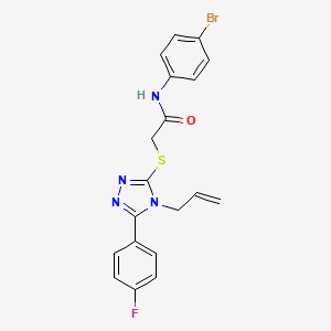 N-(4-bromophenyl)-2-{[5-(4-fluorophenyl)-4-(prop-2-en-1-yl)-4H-1,2,4-triazol-3-yl]sulfanyl}acetamide