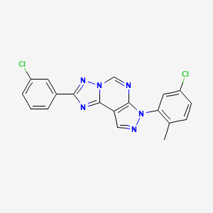 7-(5-chloro-2-methylphenyl)-2-(3-chlorophenyl)-7H-pyrazolo[4,3-e][1,2,4]triazolo[1,5-c]pyrimidine