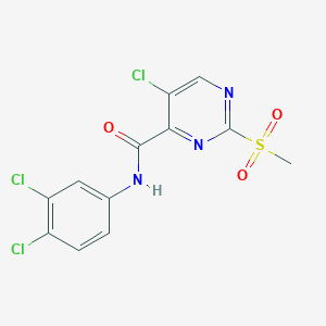 5-chloro-N-(3,4-dichlorophenyl)-2-(methylsulfonyl)pyrimidine-4-carboxamide