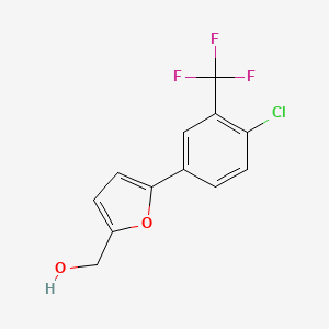 {5-[4-Chloro-3-(trifluoromethyl)phenyl]furan-2-yl}methanol