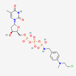 molecular formula C20H30ClN4O13P3 B1220882 Dttp gamma-4-(N-2-chloroethyl-N-methylamino)benzylamidate CAS No. 69564-70-1