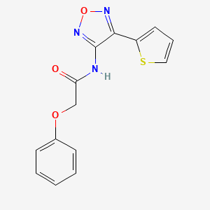 2-phenoxy-N-[4-(thiophen-2-yl)-1,2,5-oxadiazol-3-yl]acetamide