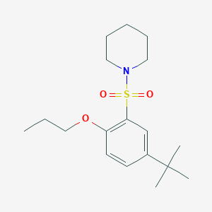 1-(5-Tert-butyl-2-propoxybenzenesulfonyl)piperidine