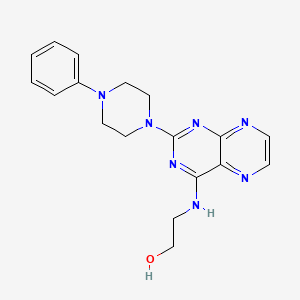 2-{[2-(4-Phenylpiperazin-1-yl)pteridin-4-yl]amino}ethanol