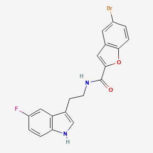 5-bromo-N-[2-(5-fluoro-1H-indol-3-yl)ethyl]-1-benzofuran-2-carboxamide