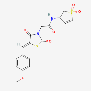 N-(1,1-dioxido-2,3-dihydrothiophen-3-yl)-2-[(5Z)-5-(4-methoxybenzylidene)-2,4-dioxo-1,3-thiazolidin-3-yl]acetamide