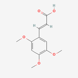 molecular formula C12H14O5 B1220898 2,4,5-Trimethoxycinnamic acid CAS No. 24160-53-0