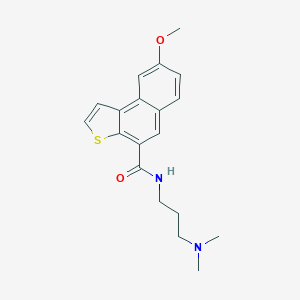 molecular formula C19H22N2O2S B012209 N-(3,3-二甲基氨基)丙基-8-甲氧基萘(2,1-b)噻吩-4-甲酰胺 CAS No. 104314-34-3
