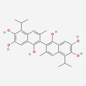 molecular formula C28H30O6 B1220902 Apogossypol CAS No. 475-56-9