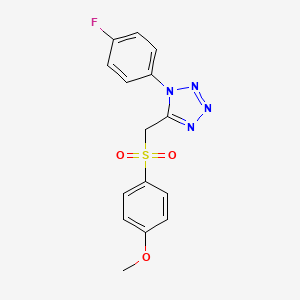 1-(4-fluorophenyl)-5-{[(4-methoxyphenyl)sulfonyl]methyl}-1H-tetrazole