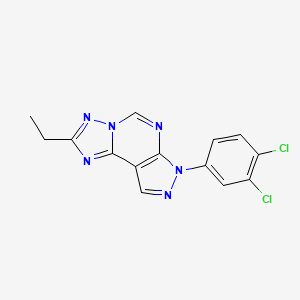 7-(3,4-dichlorophenyl)-2-ethyl-7H-pyrazolo[4,3-e][1,2,4]triazolo[1,5-c]pyrimidine